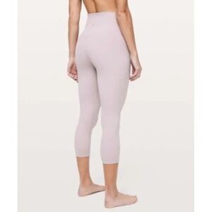 Lululemon Smoky Blush Crop Leggings Align 10 High-Waisted 
Light mauve